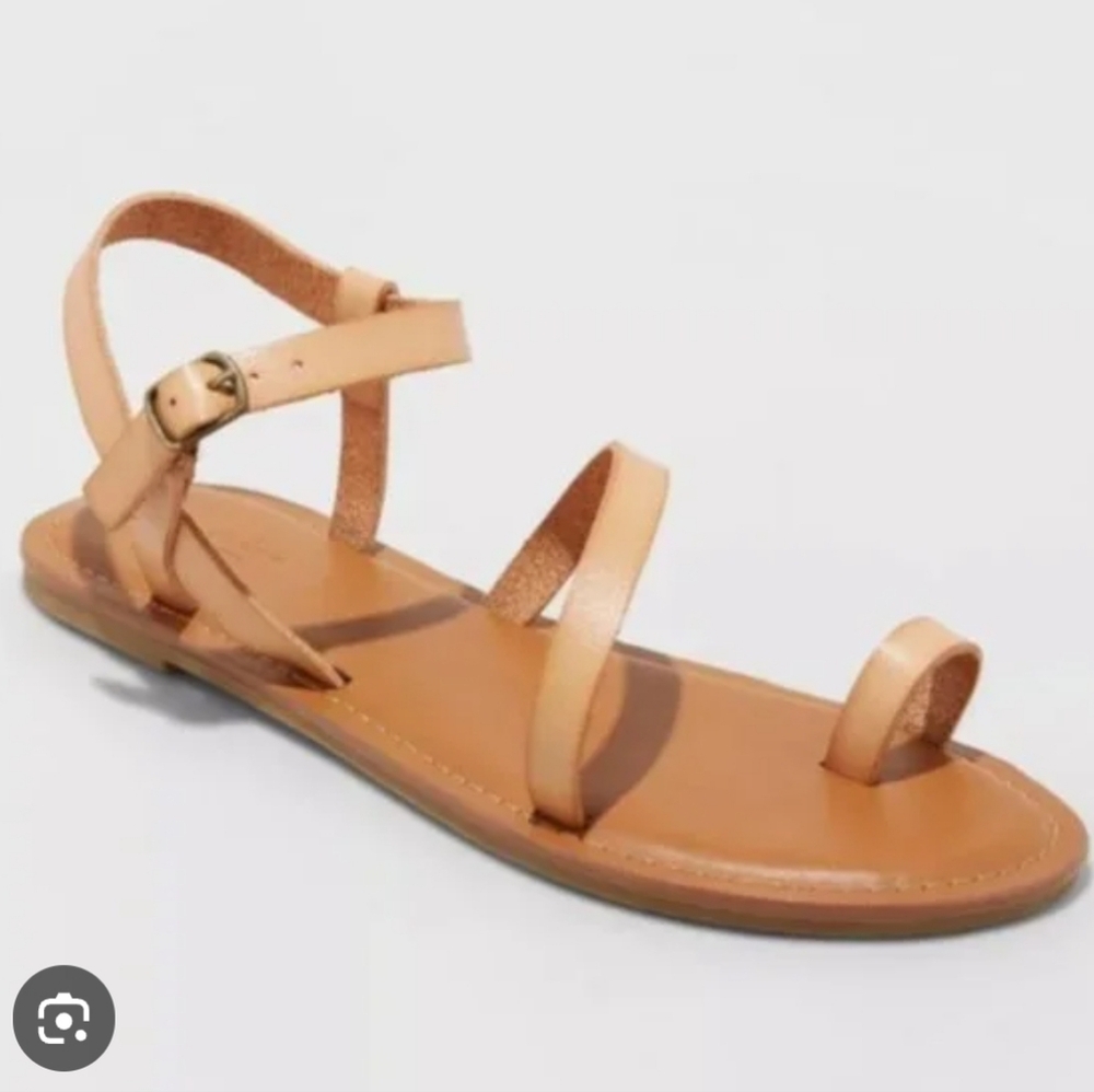 Target Tan Leather Sandals
